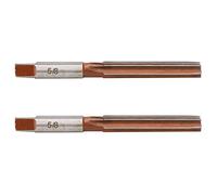 2 piezas de escariador manual, estadounidense, con vástago recto y forma cónica, para procesos de mandrinado; herramienta de precisión con tolerancia H7 y 6 canales, (5/8 hecho americano para uso