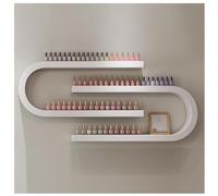2 Piezas De Esmalte De UñAs En Forma De U Estantes De ExhibicióN, SalóN De UñAs CosméTicos Estante Colgante De Pared, De Estilo Minimalista Aceite Esencial Botella De Almacenamiento De Rack,Blanco