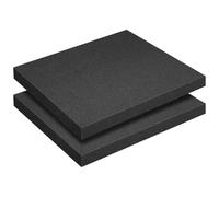 2 piezas de espuma de 40 x 30 x 4 cm, inserto de espuma para tableta, manualidades, aislamiento de espuma para maletín de herramientas, maletín de cámara, maletín de transporte, maletín de fotos