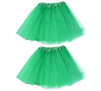 2 Piezas De Falda De Malla Verde, Falda Esponjosa Para Niños, Cómodo Y Suave, Tutú De Ballet De Rendimiento De Niñas, Disfraz Clásico.