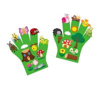 AWHAO 2 Piezas de Fieltro de del títeres Bricolaje narración de títeres de la Mano Haciendo Animales de Cuentos Juguetes títeres para el, Tema de Insectos