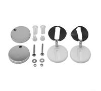 2 piezas de fijación de bisagra para asiento de inodoro, kit de repuesto de tapa de asiento de inodoro de liberación rápida, accesorios generales de perno de asiento de inodoro, para agujeros ciegos