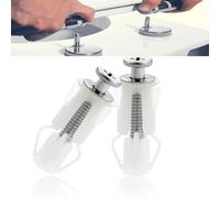 2 piezas de fijaciones de inodoro accesorios y accesorios de asiento de inodoro, tornillos de asiento de inodoro de acero inoxidable, fijación superior, accesorios de asiento de inodoro, bisagras
