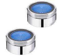 2 piezas de filtro de boquilla de ahorro de agua, aireador, cabezal de malla, piezas de repuesto para cocina, baño, 24 mm