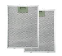 2 piezas de filtro de grasa metálico para campanas extractoras, filtro de campana extractora, filtro separador de aceite y gas, accesorio de cocina de aluminio, universal para campanas extractoras de