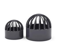 2 Piezas De Filtro De Pozo De Colección Superior De Acuario De PVC Grueso Gris Oscuro Cubierta Transpirable ID 20-50MM Adecuado For Tanque De Agua, Peces, Filtro De Desbordamiento De Mariscos(20MM)