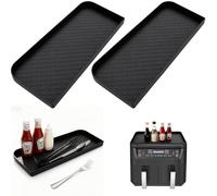 2 piezas de freidora de aire caliente accesorios para Cosori Dual Blaze Twinfry 10L/8,5L, molde de silicona Airfryer estante de almacenamiento accesorios, almohadilla de silicona multifuncional a