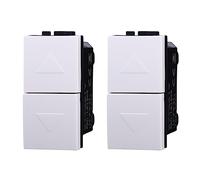 2 Piezas De Frutas Dispositivos De Control, Compatible Con Bticino Living (Botón Interbloqueado, Blanco)