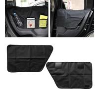 2 piezas de funda para puerta de coche para perros: TOATELU protector de puerta de coche para mascotas, funda para puertas del asiento trasero, impermeable, fácil de limpiar, instalación rápida, funda