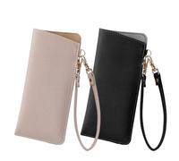 2 Piezas De Gafas De Cuero Con Cordón, Bolsa Creativa De Almacenamiento Multifunción, Viaje Conveniente Al Aire Libre, Bolso De Gafas Simple Y De Moda.