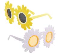 2 Piezas De Gafas De Margarita, Accesorios para Fotos De Fiesta, Gafas Creativas, Gafas Divertidas, Lentes De Dibujos Animados Lindos.