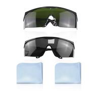 2 Piezas De Gafas De Seguridad, 2 Piezas De Paño Para Gafas, Gafas Láser, Gafas Anti-Uv, Gafas De Seguridad Láser, Gafas Protectoras Para Los Ojos, Adecuadas Para Depilación, Esmerilado Y Corte