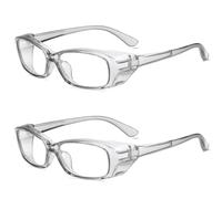 2 Piezas De Gafas Simples, Gafas Anti-Fog Transparentes, Gafas De Trabajo, Gafas Anti-Salpicaduras, Adecuadas Para Laboratorio, Construcción, Soldadura.