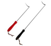 2 Piezas de Gancho para Barbacoa, Ganchos Giratorios para Voltear Alimentos Volteador de Alimentos para Barbacoa Gancho para Carne de Barbacoa Volteador para Parrilla de Barbacoa
