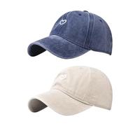 2 Piezas de Gorros con Estampado de Corazones, Gorros Deportivos para Hombre, Gorras de béisbol para Mujer, Gorros de Verano Ajustables, Gorros de Tenis