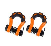 2 Piezas de grilletes con Anilla en D para Coche,Gancho para Remolque de Herramientas para Coche,Piezas para cabrestante de Remolque,para Mini 5-Door Hatchback F55,Orange 3/4 8T One Box