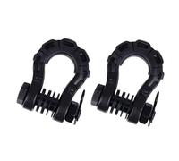 2 Piezas de grilletes con Anilla en D para Coche,Gancho para Remolque de Herramientas para Coche,Piezas para cabrestante de Remolque,para Infiniti 2 Door Coupe G37,Black 3/4 8T One Box