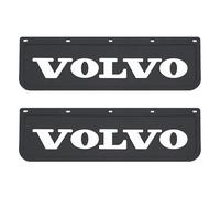 2 Piezas de Guardabarros para camiónes Volvo con inscripción 3D en Relieve, faldillas en Goma Resistente Negra 60 x 18 cm