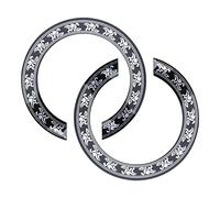 2 piezas de guitarra sonora pegatina autoadhesiva con incrustaciones de guitarra acústica, guitarra clásica, roseta, decoración de instrumentos musicales, accesorio de 104 mm