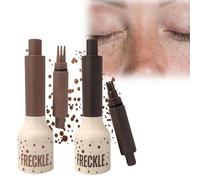 2 piezas de henna marrón para pecas, lápiz para pecas, bolígrafo para pecas, pecas de henna natural, duradero y respetuoso con la piel