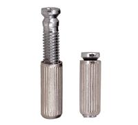 2 piezas de hierro for puente trémolo de guitarra, postes de anclaje for puente de guitarra eléctrica, piezas de repuesto plateadas