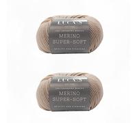 2 piezas de hilo de lana merino superfina DK para tejer y hacer ganchillo, súper suave, superwash 100% lana merino, ovillo de 50g