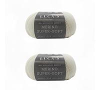 2 piezas de hilo de lana merino superfina DK para tejer y hacer ganchillo, súper suave, superwash 100% lana merino, ovillo de 50g