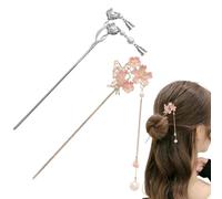 2 Piezas de Horquillas Nupciales, Horquillas Flores Perlas, Perlas Artificiales y Mate Flor Tocados de Novia Accesorios para el Pelo para Boda, Fiesta, Velada