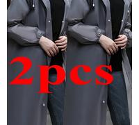 2 piezas de impermeable para adulto, mono de cuerpo completo de EVA, para viajes, ciclismo al , impermeable portátil con cordón, senderismo, impermeable portátil para mujer adulta