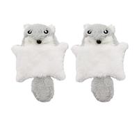 2 piezas de juguete de ardillas para gatos, felpa suave y papel arrugado que suena la felpa que mejora la actividad en interiores y los gatos de compromiso