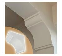 2 Piezas de Kit de Arco francés precurvado para Puerta Interior, para Pasillo/balcón, Panel de Esquina de Pared de Yeso pintable Decorativo, fácil instalación (30x30x22cm)