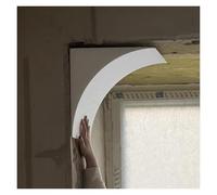 2 Piezas de Kit de Arco Redondo semicircular precurvado para Puertas Interiores DIY, tamaño de Panel de Esquina de Pared Personalizable, agregue Esquinas Redondeadas Modernas (33x33x33cm/13x