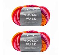 2 piezas de lana para calcetines Superwash para tejer - Hilo de 4 hilos de 75% lana pura, 25% poliamida - 50g de hilo para tejer a mano