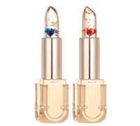 2 Piezas De Lápiz Labial Que Cambia De Color, Lápiz Labial De Flores Transparente, Bálsamo Teñido Hidratante Y Nutritivo para Mujeres Y Niñas, 01+02