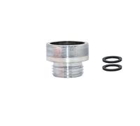 2 piezas de latón de 1/2 pulgada x M16 M18 M24 M28 conector de rosca de plata conector de grifo de agua para burbujeador baño cocina, 1I2 x M28