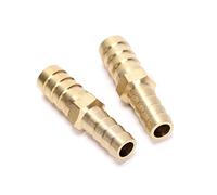 2 piezas de latón para manguera OD (3/8" a 1/2") para adaptador de manguera de combustible de aire y agua, conector reductor de unión (2 piezas de 10 mm a 12 mm)