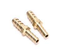 2 piezas de latón para manguera OD (5/16" a 3/8") para adaptador de manguera de combustible de aire y agua, conector reductor de unión (2 piezas de 8 mm a 10 mm)