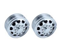2 Piezas de llanta de Metal de 20 mm/25 mm de Ancho con Rueda motriz y cojinete for camión RC Tamiya 1/14, Scania 770S, Volvo FH16 Man, Modelo de Coche.(C 2pcs 20mm Bearing)