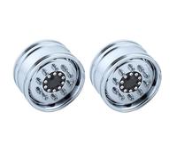 2 Piezas de llanta de Metal de 20 mm/25 mm de Ancho con Rueda motriz y cojinete for camión RC Tamiya 1/14, Scania 770S, Volvo FH16 Man, Modelo de Coche.(D 2pcs 25mm Bearing)