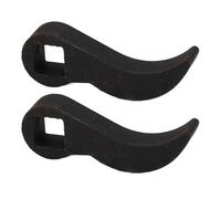 2 piezas de llave de palanca con adaptador de cabeza, herramienta compacta de palanca con cabezal de ángulo ajustable, palanca de acero al carbono resistente compatible con