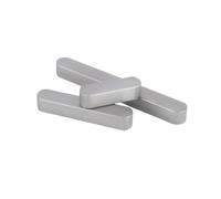 2 piezas de llave plana Tipo A de acero A3#, ancho 10mm, alto 8mm, longitud 55mm, 10x8x55mm