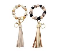 2 Piezas De Llavero con Cuentas De Borla, Llavero De Mujeres, Llavero Portátil, Accesorios De Llave, Decoración Cole De Bolsas.
