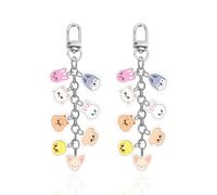 2 Piezas De Llavero De Animales De Dibujos Animados, Cole De Acrílico De Doble Cara, Llavero Creativo, Lindo Llavero, Adornos para Niños.