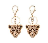 2 Piezas De Llavero De Leopardo, Llavero De Diamantes, Coles De Moda Y Personalizados, Accesorios De Empaque.