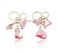 2 Piezas De Llavero De Metal Creativo, Cole De Mezclilla Occidental, Cole De Decoración De Bolsos, Accesorios De Decoración De Llaves.