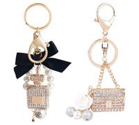 2 Piezas De Llavero, Decoración De Bolsos, Accesorios para Llaves De Automóviles, Accesorios para Modelar Botellas De Perfume, Regalos Conmemorativos para Fiestas, Coles Creativos para Mochilas.