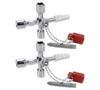 2 piezas de llaves allen, juego llaves allen, llave cruz universal, llave triangular, llave de cabeza cuadrada, aptas para contadores de agua, contadores de electricidad y ascensores.