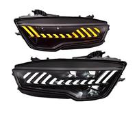 2 piezas de luces delanteras de coche compatible con Audi A7 faro LED 2011 2012 2013 2014 2015 2016 2017 2018 A7 actualización de faros LED estilo señales DRL(For 2015-2018 Year,With AFS)