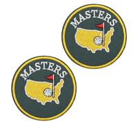 2 piezas de maestros bordados tácticos parche gancho y lazo color nylon parche insignia militar parche apliques golf divertido disfraz accesorios para ropa chaleco chaqueta sombrero mochilas jeans