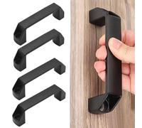 2 Piezas De Mango De Metal Y 2 Piezas De Mango De Plástico, Mango De Arco Negro, Accesorios De Muebles, Adecuados Para Armarios De Cocina, Cajones, Puertas.